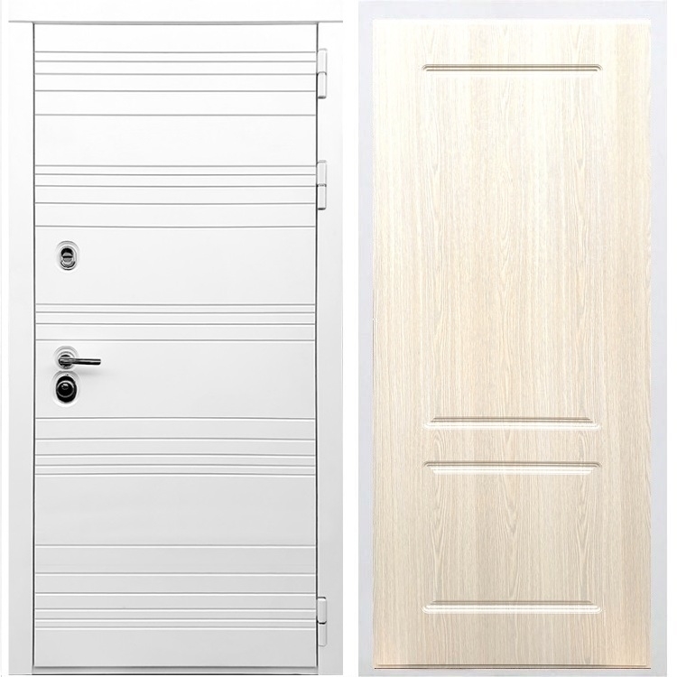 Белая входная дверь Morrison ФЛ-117 Беленый дуб 28814