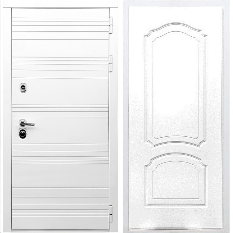 Белая входная дверь Morrison ФЛ-140 Белый силк сноу 28848