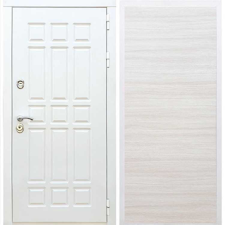 Входная белая дверь DALLAS Акация светлая 32733