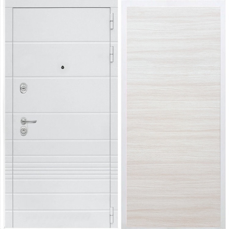 Входная белая дверь Италия Акация светлая 34078