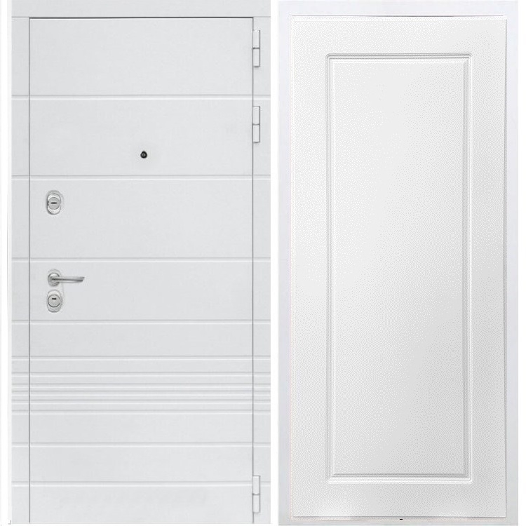 Входная белая дверь Италия ФЛ-119 Белый ясень 34086