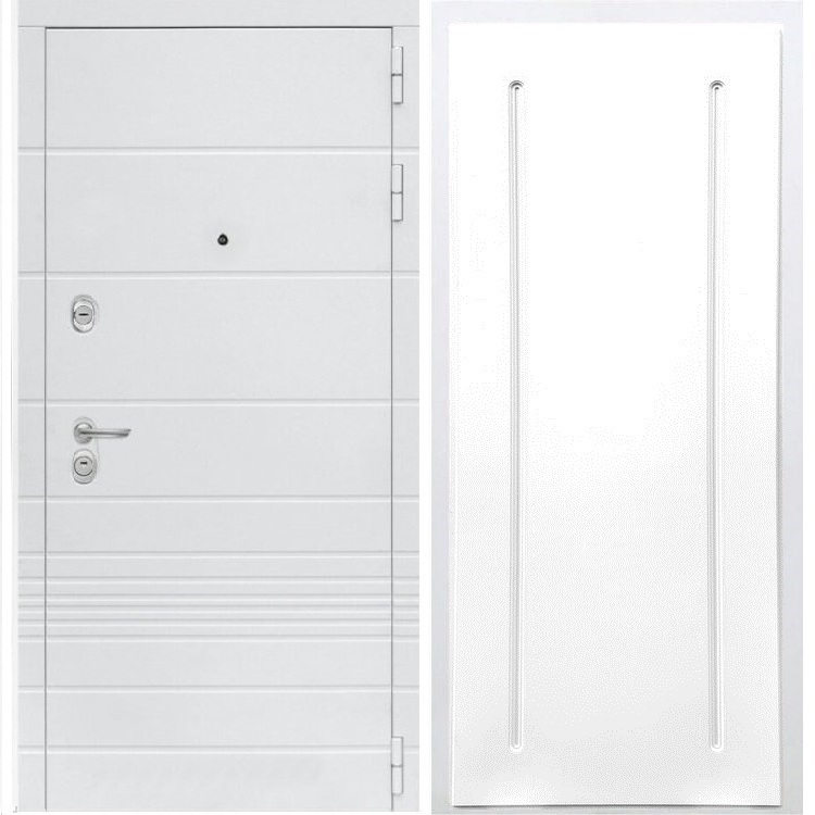 Входная белая дверь Италия ФЛ-68 Белый силк сноу 34087