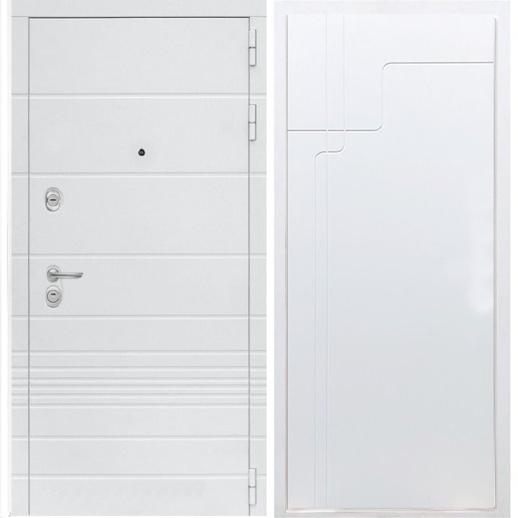 Входная белая дверь Италия ФЛ-246 Белый ясень 34103