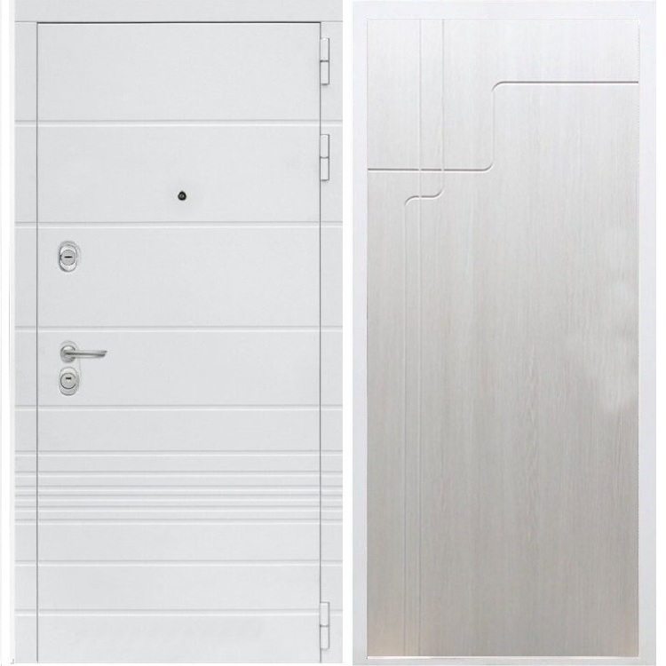 Входная белая дверь Италия ФЛ-246 Лиственница беж 34105