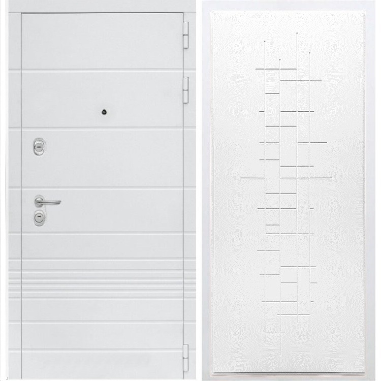 Входная белая дверь Италия ФЛ-289 Белый ясень 34152