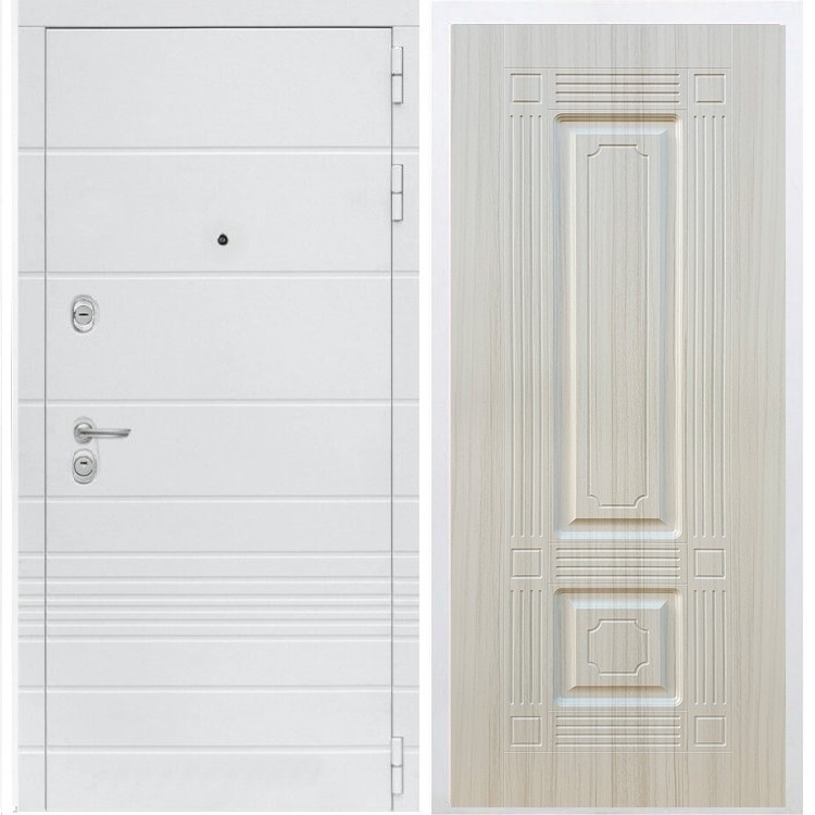 Входная белая дверь Италия ФЛ-2 Сандал белый 34167