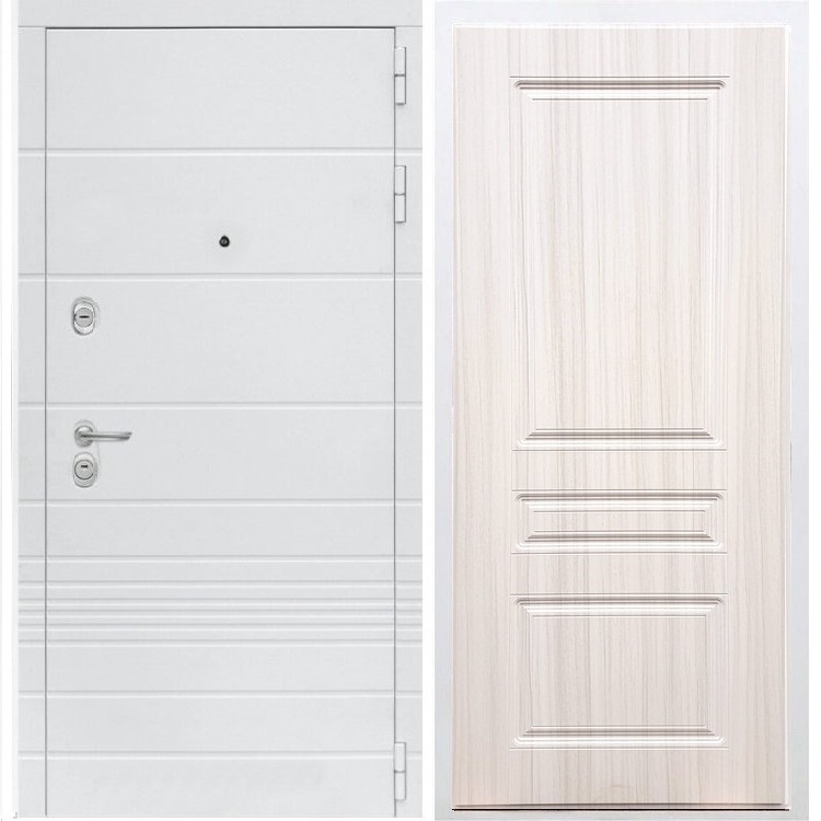 Входная белая дверь Италия ФЛ-243 Сандал белый 34190