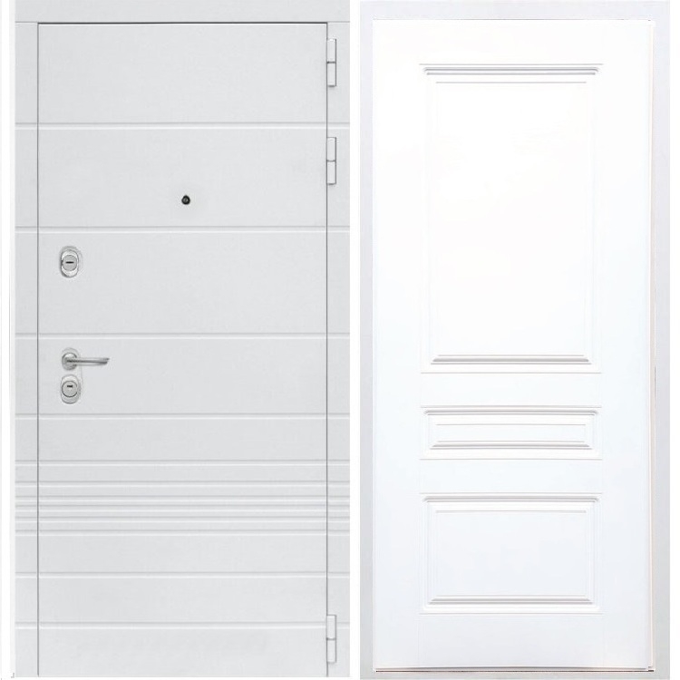 Входная белая дверь Италия ФЛ-243 Белый силк сноу 34193