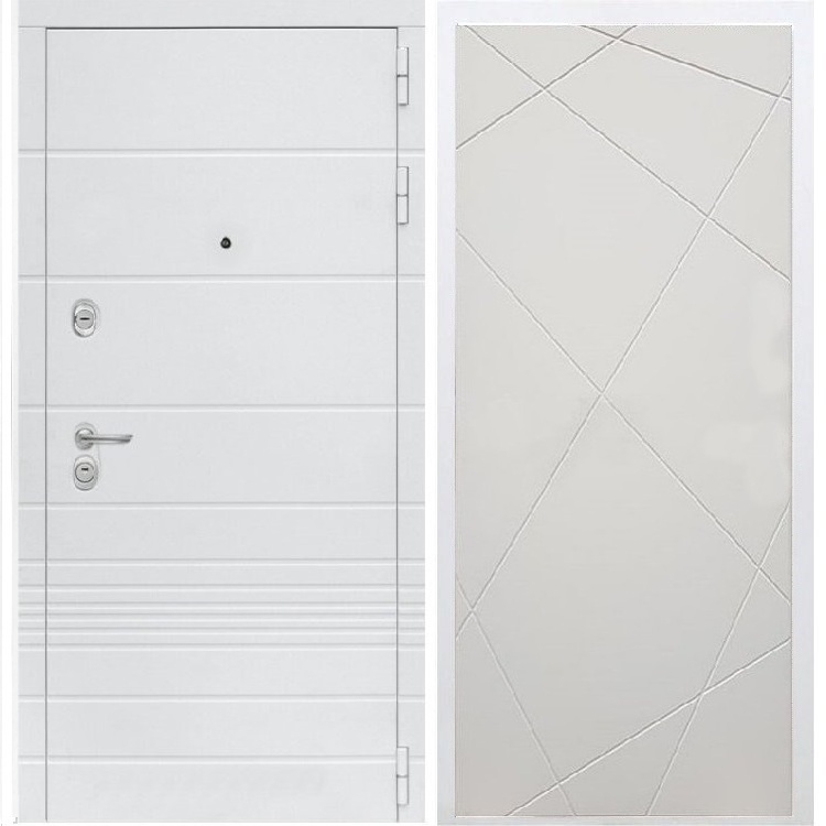 Входная белая дверь Италия ФЛ-291 Софт шампань 34201