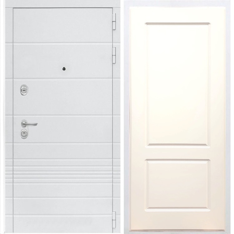 Входная белая дверь Италия ФЛ-117 Софт шампань 34265