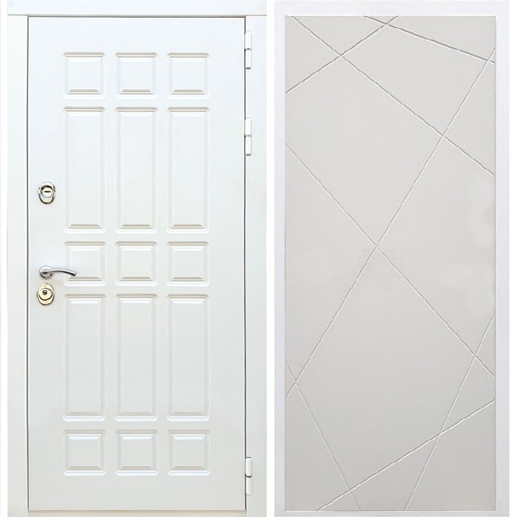 Входная белая дверь DALLAS ФЛ-291 Софт шампань 32856