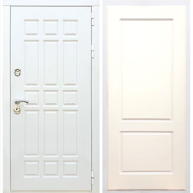 Входная белая дверь DALLAS ФЛ-117 Софт шампань 32920