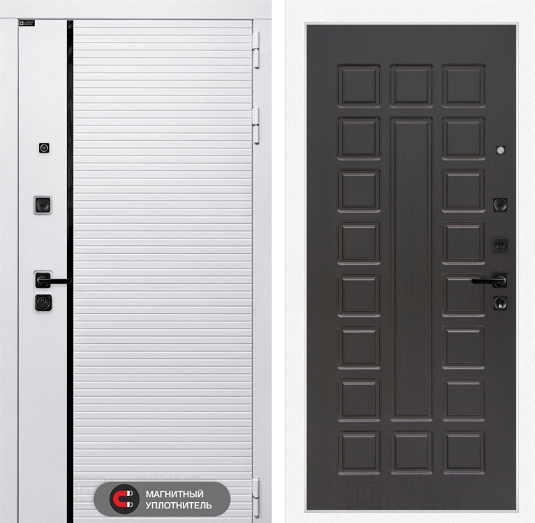 Входная белая дверь Лабиринт ROYAL 04 - Венге 3919158