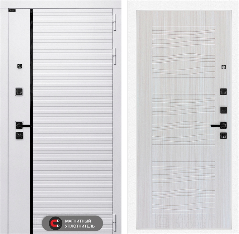 Входная белая дверь Лабиринт ROYAL 06 - Сандал белый 3919159