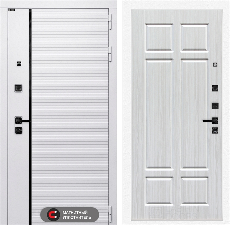 Входная белая дверь Лабиринт ROYAL 08 - Кристалл вуд 3919163