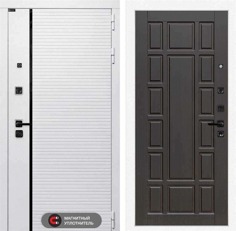 Входная белая дверь Лабиринт ROYAL 12 - Венге 3919169