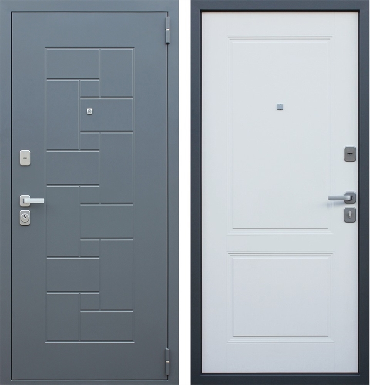 Входная металлическая дверь - Асд Арсенал Ясень белый снег 41574