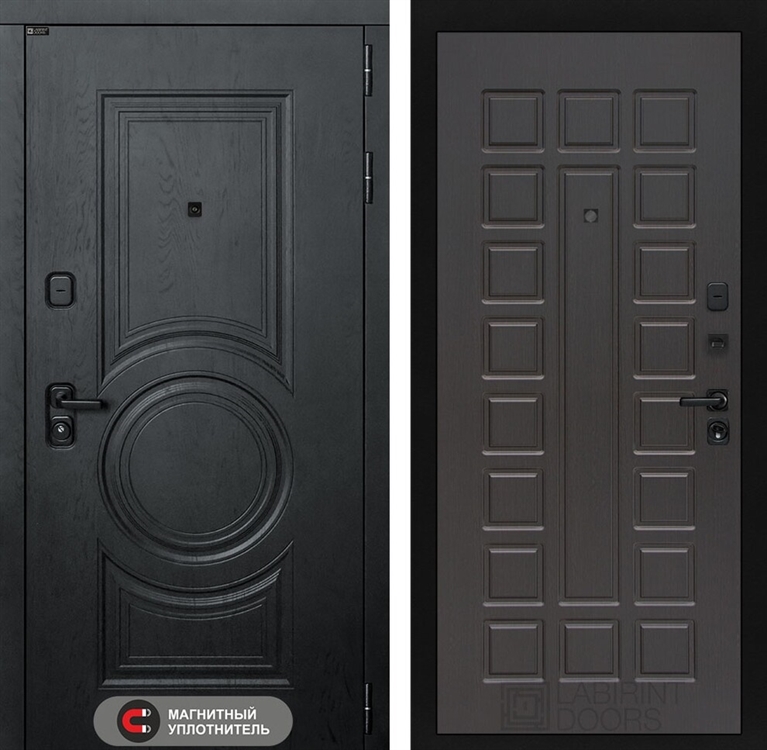 Входная металлическая дверь Лабиринт GRAND 04 - Венге 42254