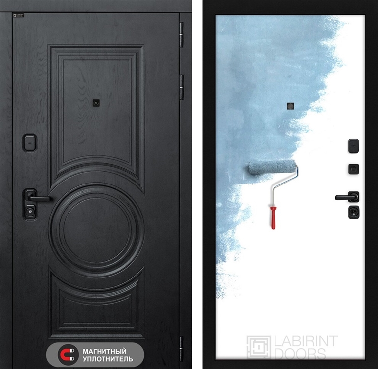 Входная металлическая дверь Лабиринт GRAND 28 - Грунт под покраску 42285