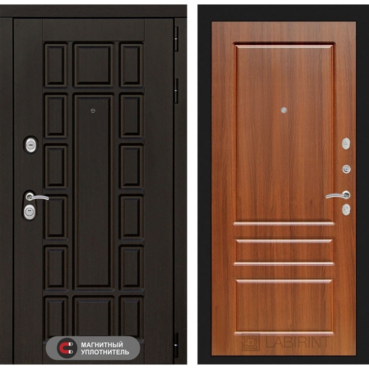 Входная металлическая дверь Лабиринт Нью-Йорк 03 - Орех бренди 1647811
