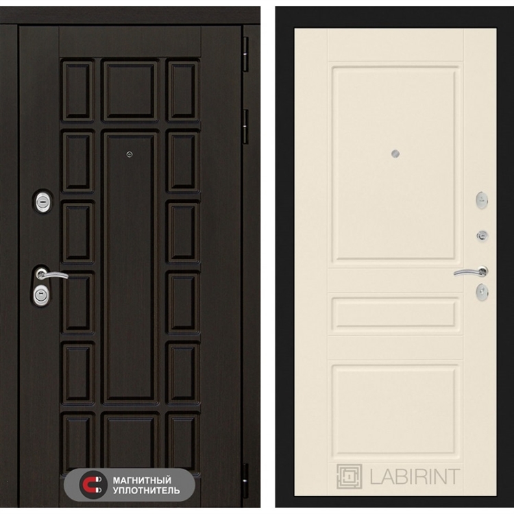 Входная металлическая дверь Лабиринт Нью-Йорк 03 - Крем софт 1647782