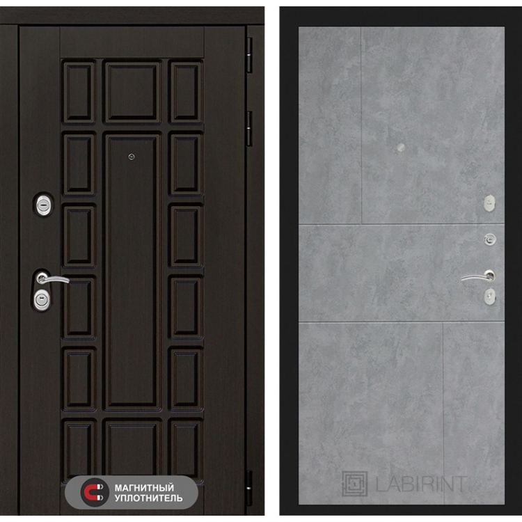 Входная металлическая дверь Лабиринт Нью-Йорк 21 - Бетон светлый 3232515