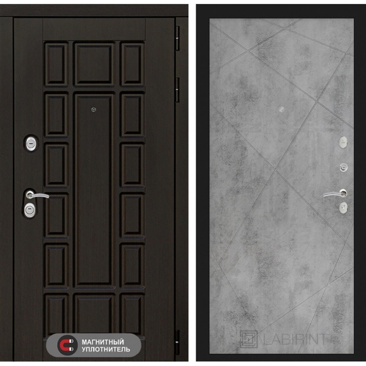 Входная металлическая дверь Лабиринт Нью-Йорк 24 - Бетон светлый 3919347