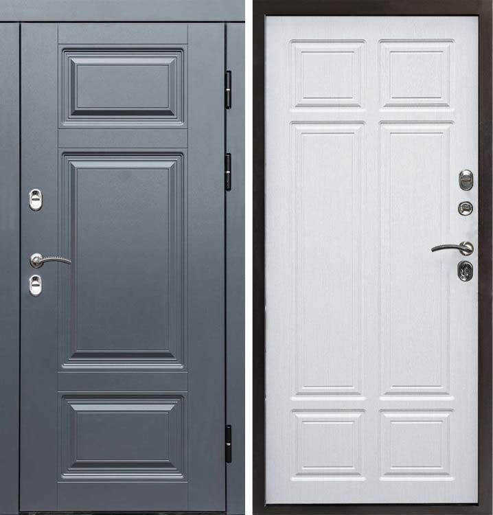 Входная металлическая дверь с терморазрывом Интерма Премиум Лиственница 42648