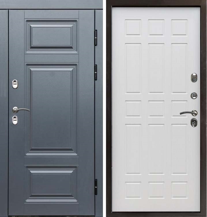 Входная металлическая дверь с терморазрывом Интерма Спарта Лиственница 42643