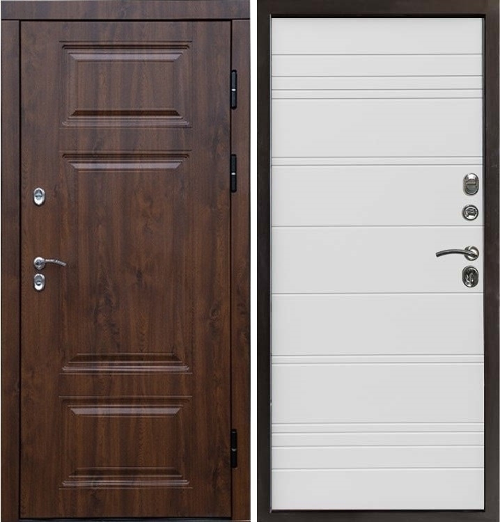 Входная металлическая дверь Термо Премиум фл-249 Белый матовый 42894