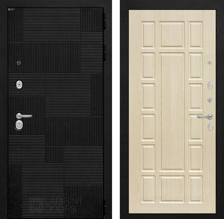 Входная металлическая дверь Лабиринт Pazl-Пазл 12 - Беленый дуб 43450