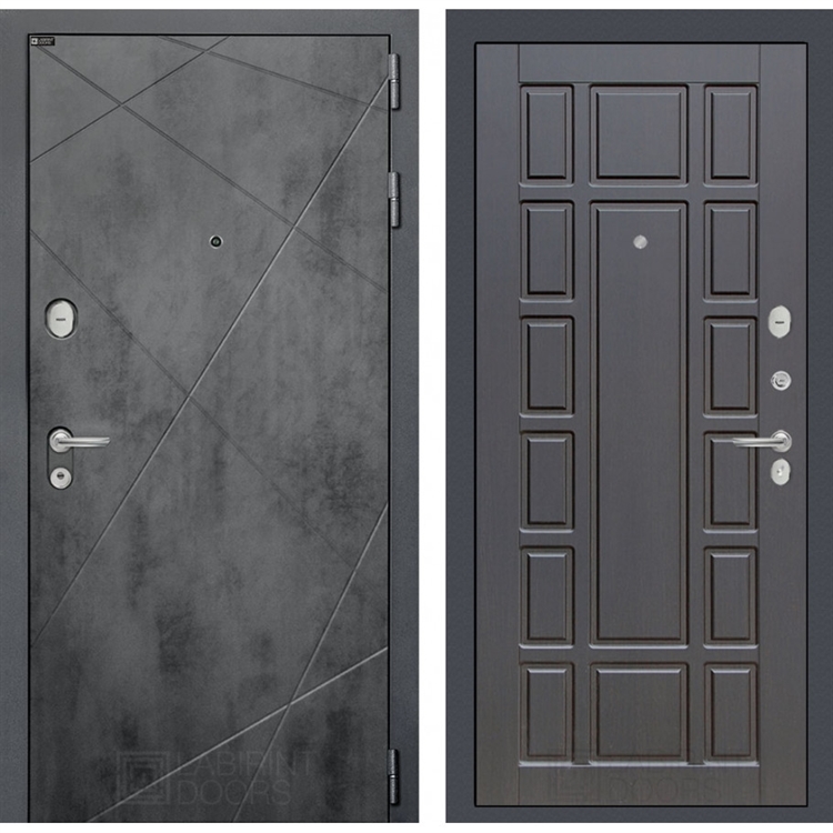 Входная металлическая дверь Лабиринт LOFT 12 - Венге 43470