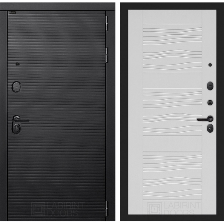 Входная металлическая дверь Лабиринт VOLCANO 06 - Белое дерево 43619