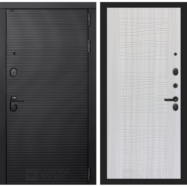 Входная металлическая дверь Лабиринт VOLCANO 06 - Сандал белый 43620