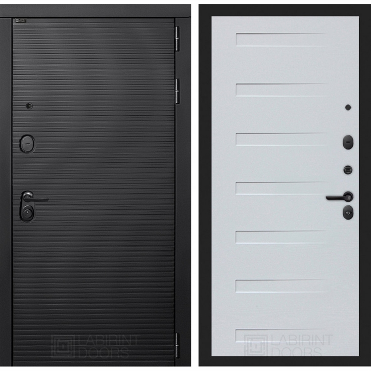 Входная металлическая дверь Лабиринт VOLCANO 14 - Дуб кантри белый 43623