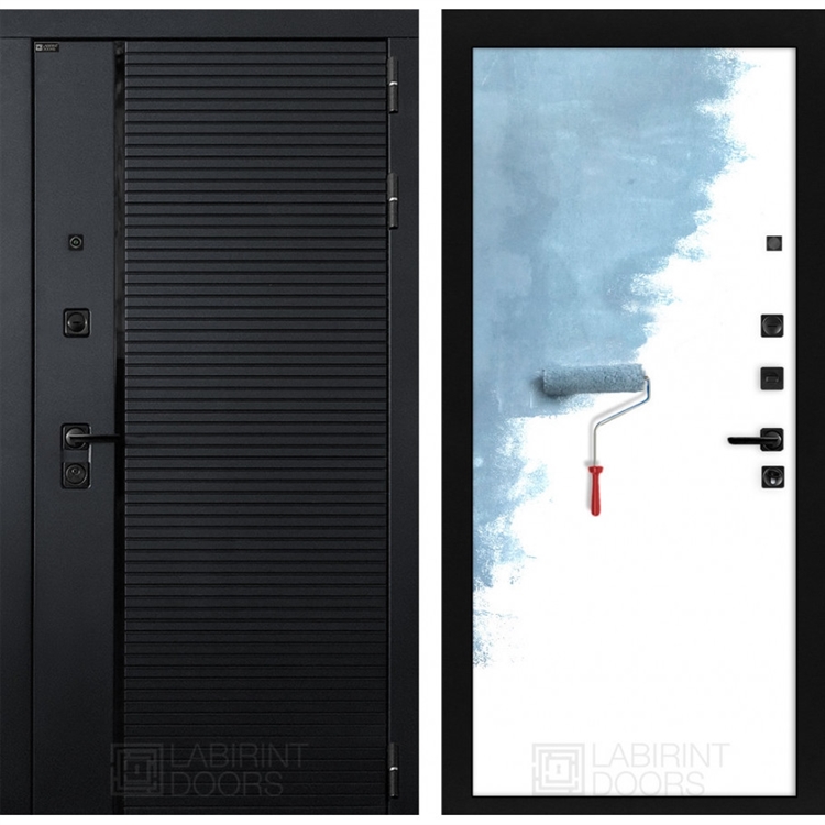 Входная металлическая дверь Лабиринт PIANO 28 - Грунт под покраску 44360