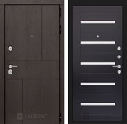 Входная металлическая дверь Лабиринт URBAN 01 - Венге, стекло белое 2139184