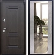 Входная металлическая дверь ESTET с Зеркалом СБ -16 Бетон светлый 22428