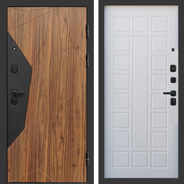 Входная металлическая дверь Авангард фл-242 Белое дерево 46789