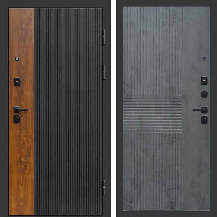 Входная дверь Престиж black фл-298 Бетон темный 47407