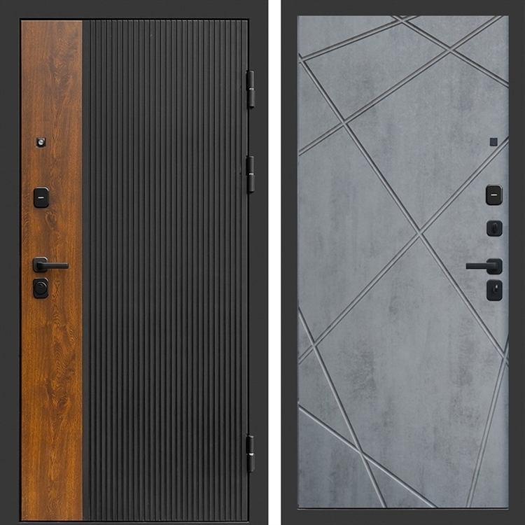 Входная дверь Престиж black фл-247 Бетон темный 47380