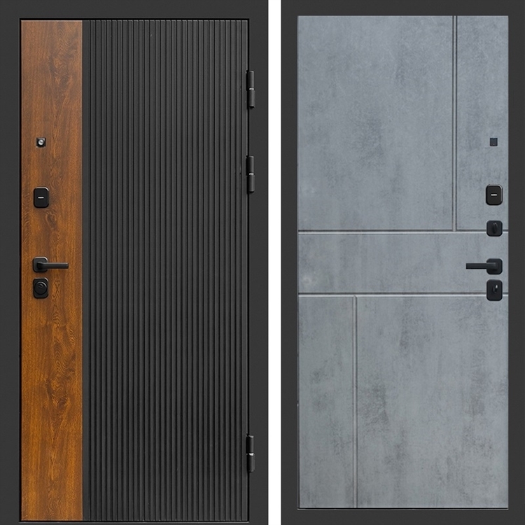 Входная дверь Престиж black фл-246 Бетон темный 47379