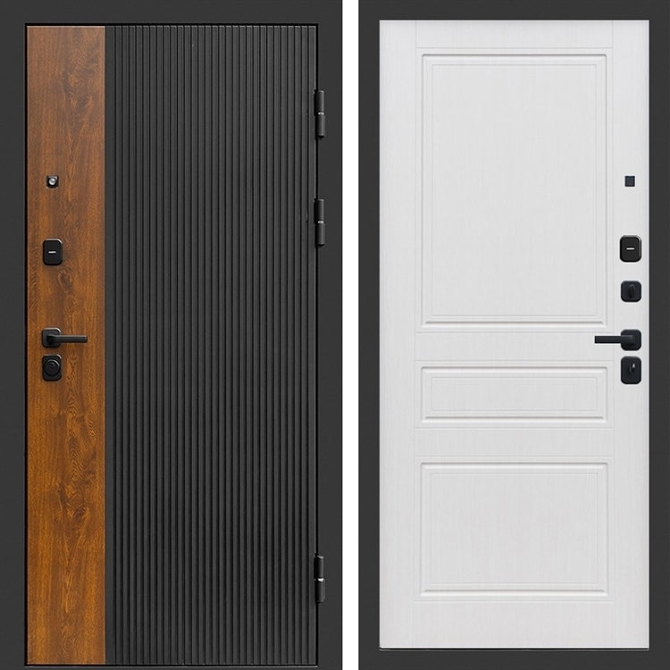 Входная дверь Престиж black фл-243 Белое дерево 47359