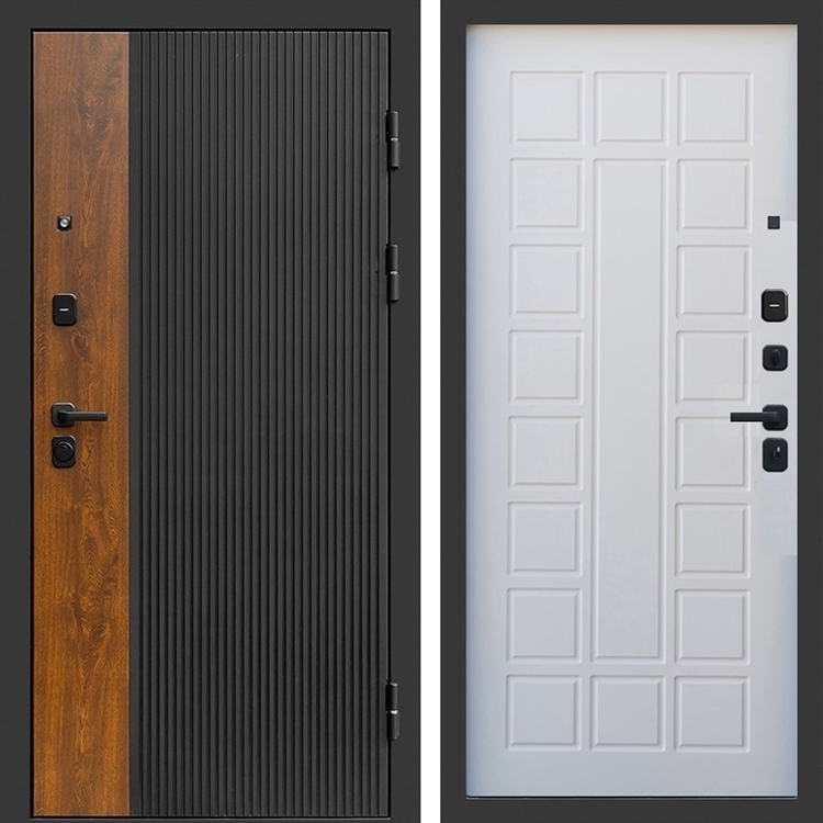 Входная дверь Престиж black фл-242 Белое дерево 47368