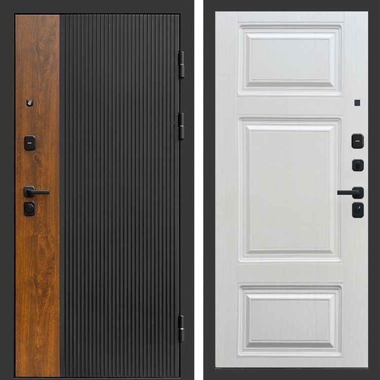 Входная дверь Престиж black фл-642 Лиственница белая 47418