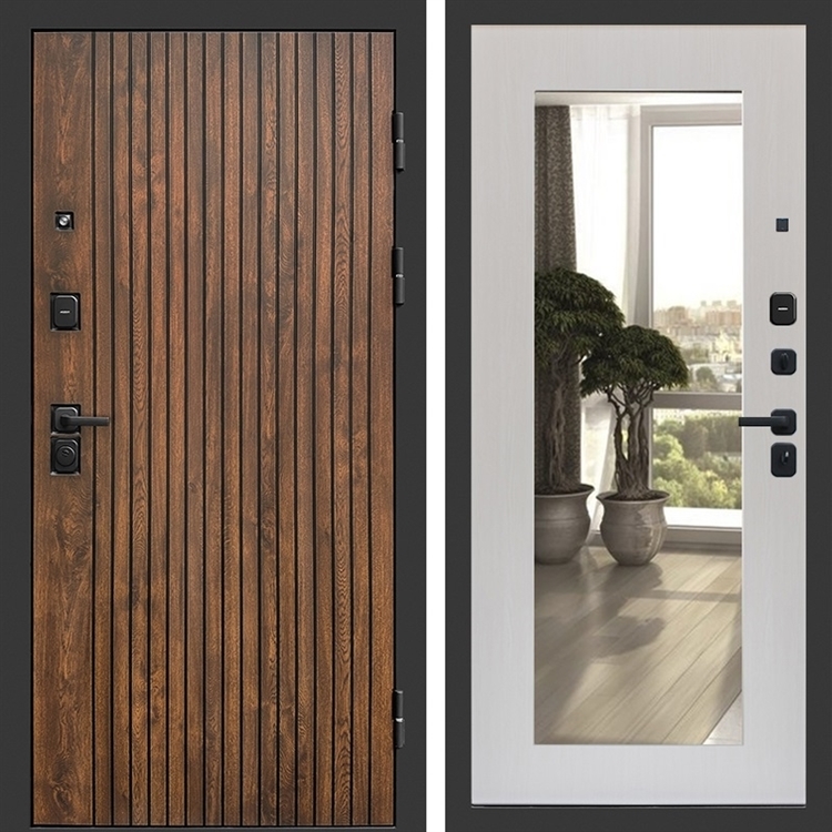 Входная дверь ТВИСТ фл-251 с зеркалом Лиственница 47455