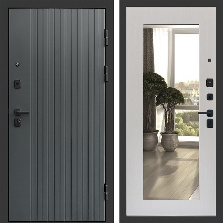 Входная дверь Гермес фл-251 с зеркалом Лиственница 47523