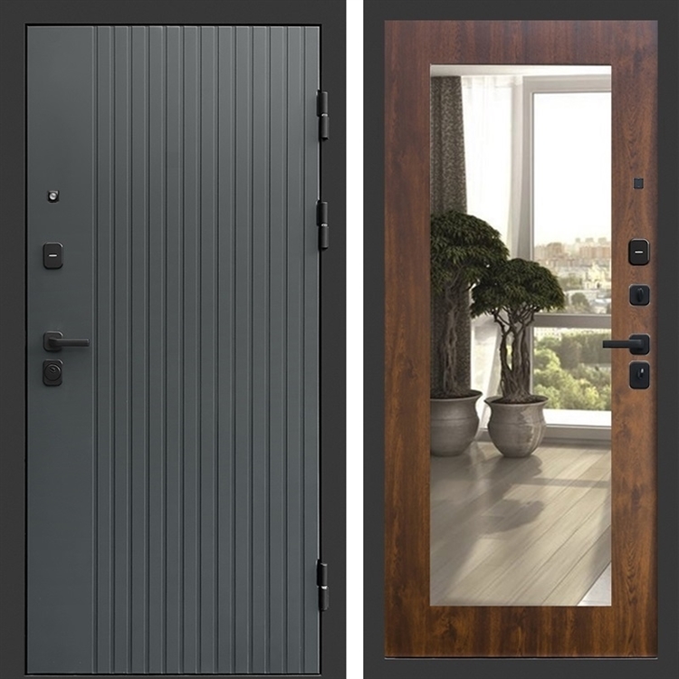 Входная дверь Гермес фл-251 с зеркалом Дуб 47525