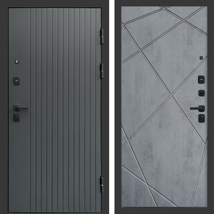 Входная дверь Гермес фл-247 Бетон темный 47516