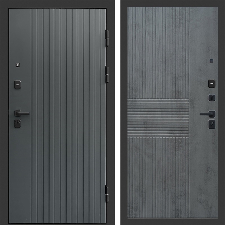 Входная дверь Гермес фл-298 Бетон темный 47543